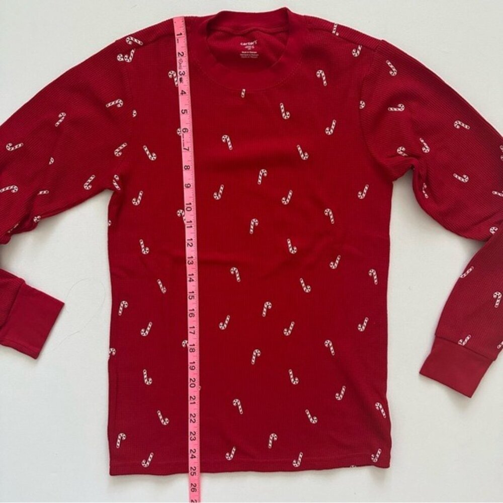 Carter’s Adult 2-Piece Candy Cane Thermal Pajamas Size S - Picture 6 of 16